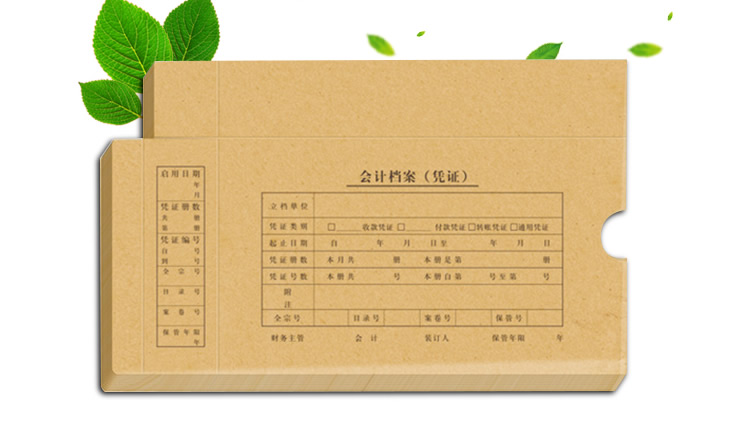 金典A5会计档案凭证盒 